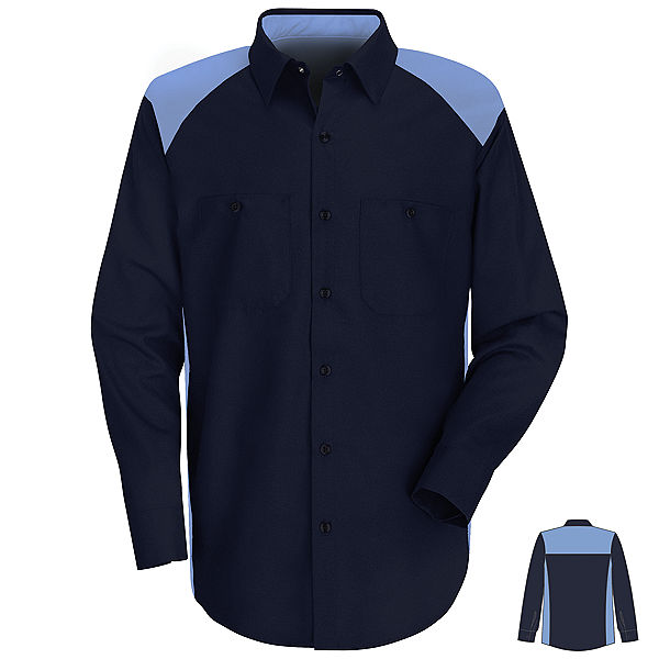 Red Kap MENS LS MOTORSPORTS SHIRT - SP18