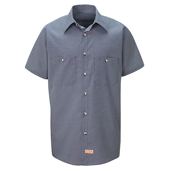 Red Kap Short Sleeve Microcheck Uniform Shirt - SP20