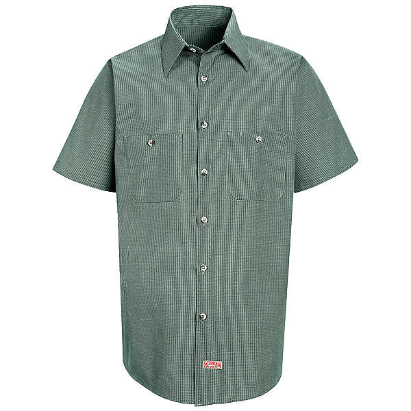 Red Kap Short Sleeve Microcheck Uniform Shirt - SP20