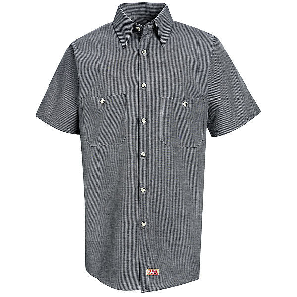 Red Kap Short Sleeve Microcheck Uniform Shirt - SP20 – USA Work Uniforms