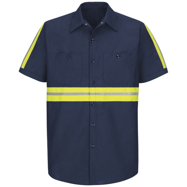 Red Kap Enhanced Visibility Industrial Work Shirt - SP24