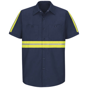 Red Kap Enhanced Visibility Industrial Work Shirt - SP24