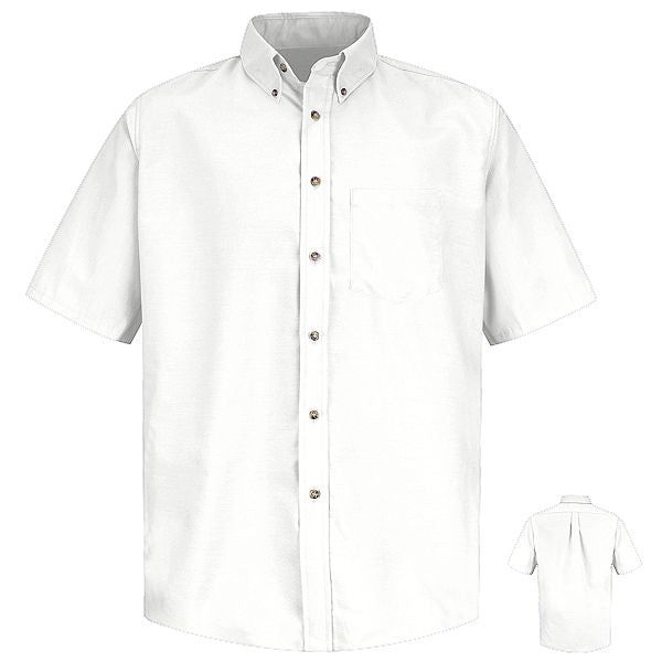 Red Kap Men's Short Sleeve Button-Down Poplin Shirt - SP80