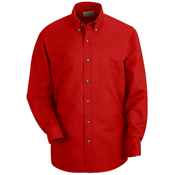 Red Kap Men's Long Sleeve Button-Down Poplin Shirt - SP90 (3rd color)