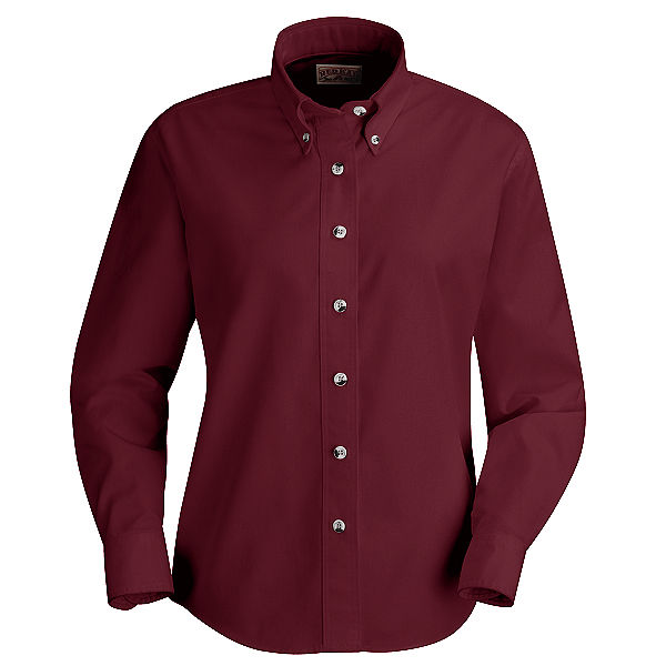 Red Kap Ladies Long Sleeve Button-Down Poplin Shirt - SP91