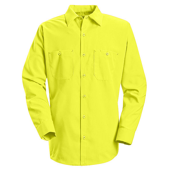 Red Kap Long Sleeve Enhanced Visibility Work Shirt - SS14