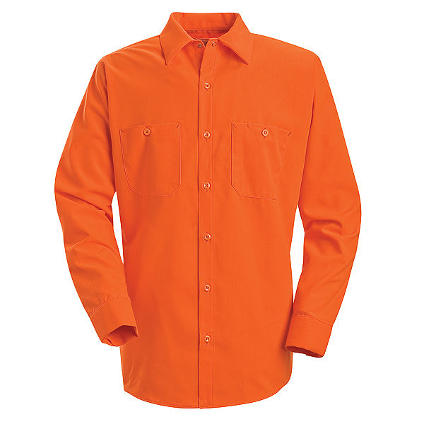 Red Kap Long Sleeve Enhanced Visibility Work Shirt - SS14