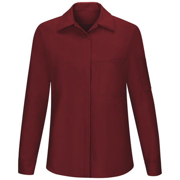 Red Kap Women Performance Plus Shop Shirt with OIL BLOK Tech Long Sleeve - SY31