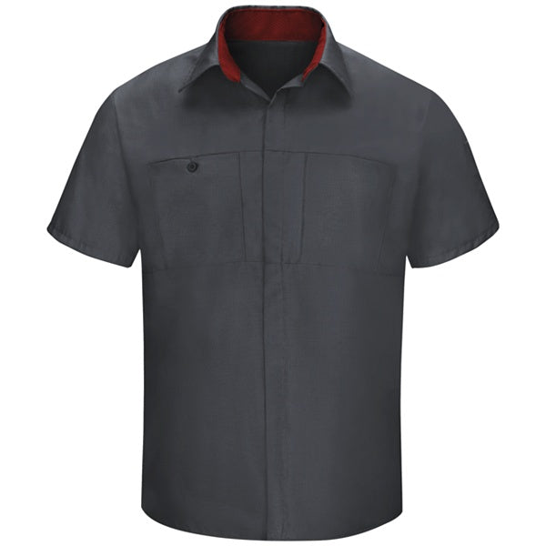 Red Kap Men's Performance Plus Shop Shirt with OilBlok Technology Short Sleeve SY42 (2nd color)