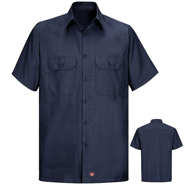Red Kap Short Sleeve Men's Solid Ripstop Shirt - SY60