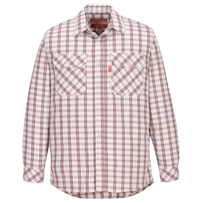 Portwest Bizflame 88/12 FR Plaid Shirt  (UFR97WHR)