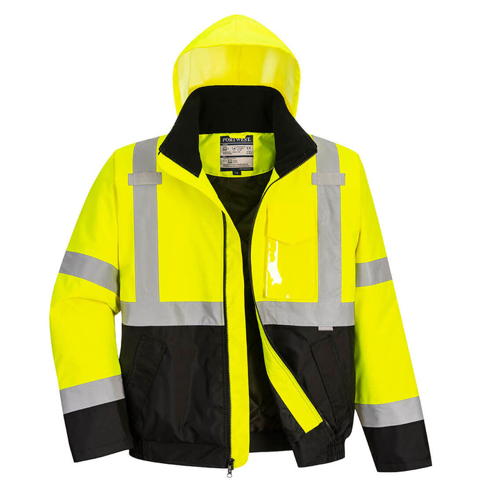 Portwest Hi-Vis Two Tone Bomber Jacket (US363YBR)