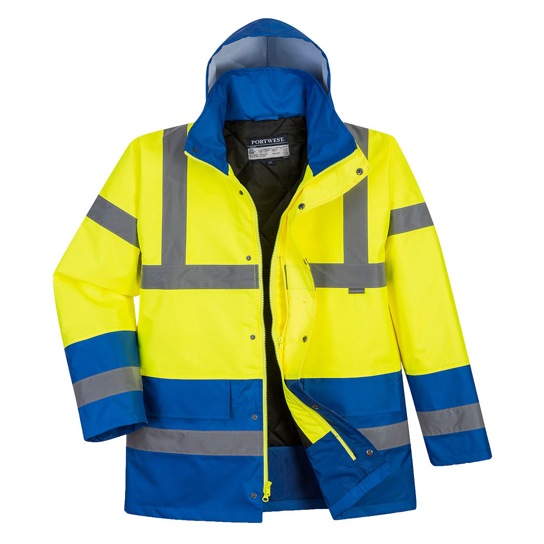 Portwest Hi-Vis Contrast Traffic Jacket (US466YRB)