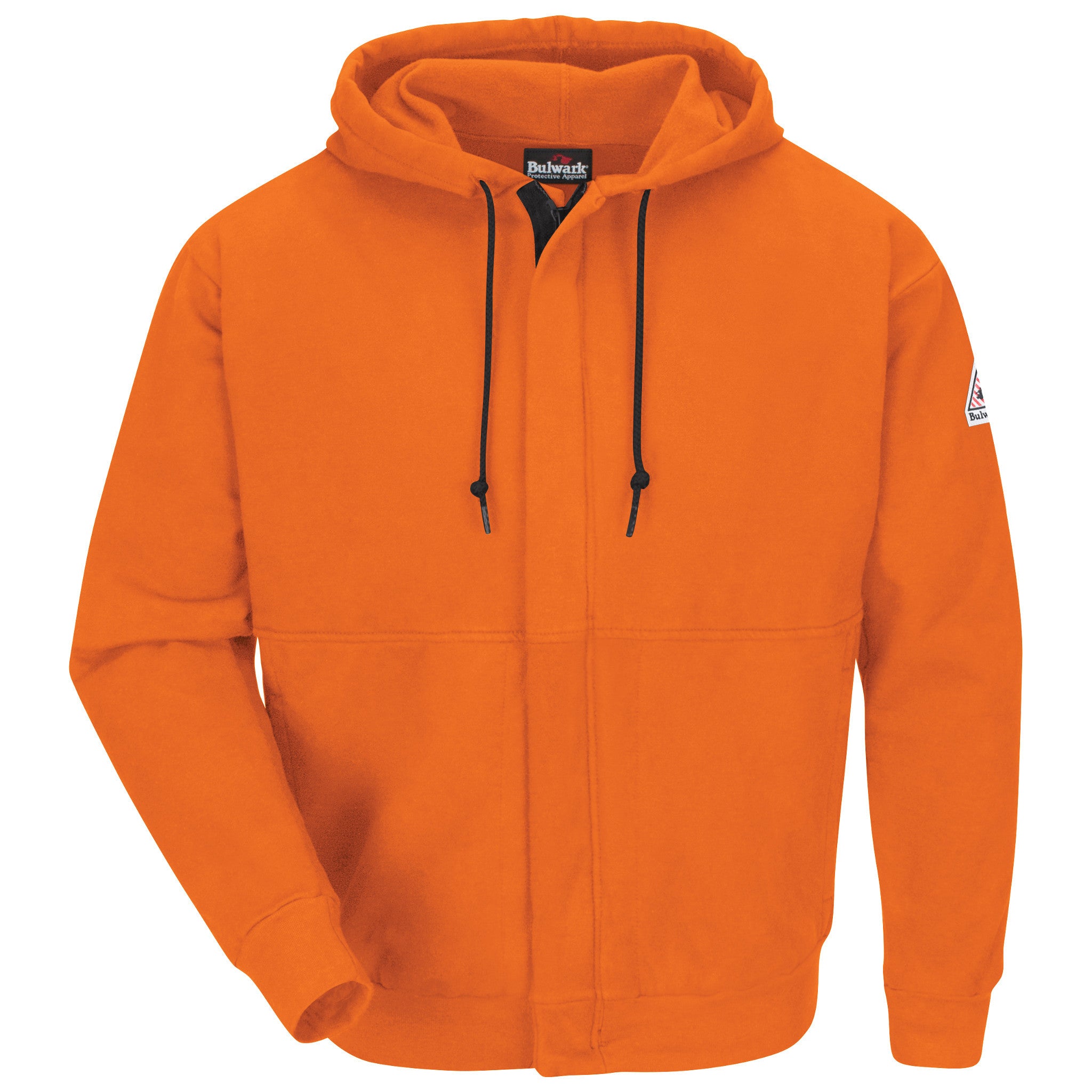 Bulwark Zip-Front Hooded Sweatshirt - Cotton/Spandex Blend - Cat 2 - (SEH4)