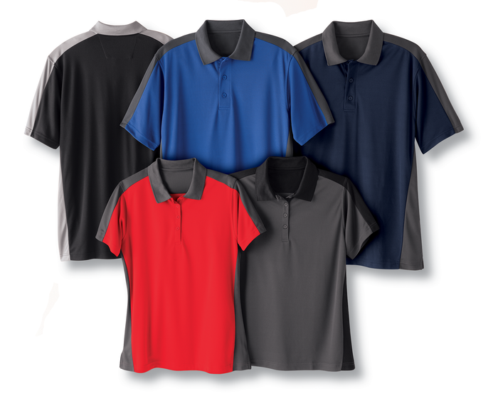 Red Kap Men's Short Sleeve Performance Knit Color-Block Polo - SK54